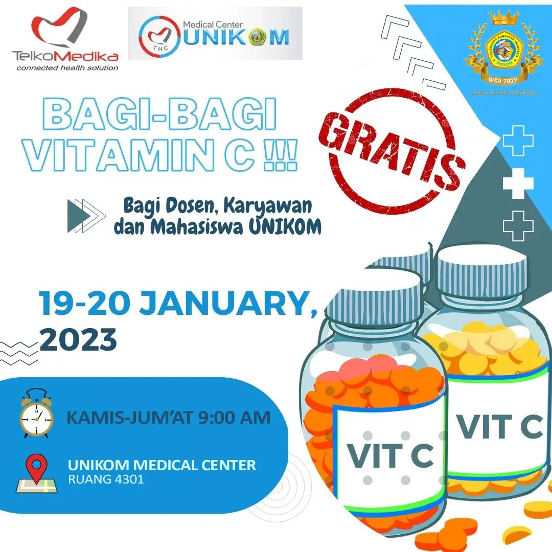 Pembagian Vitamin Gratis - Klinik Medical Center UNIKOM